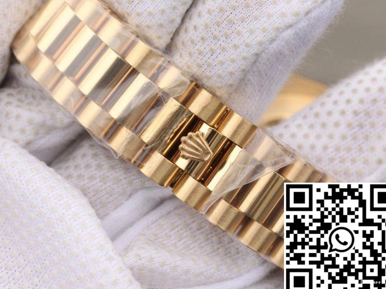 EW 218238 Rolex Day-Date II Factory Gold 40MM Yellow Dial 18K 0914